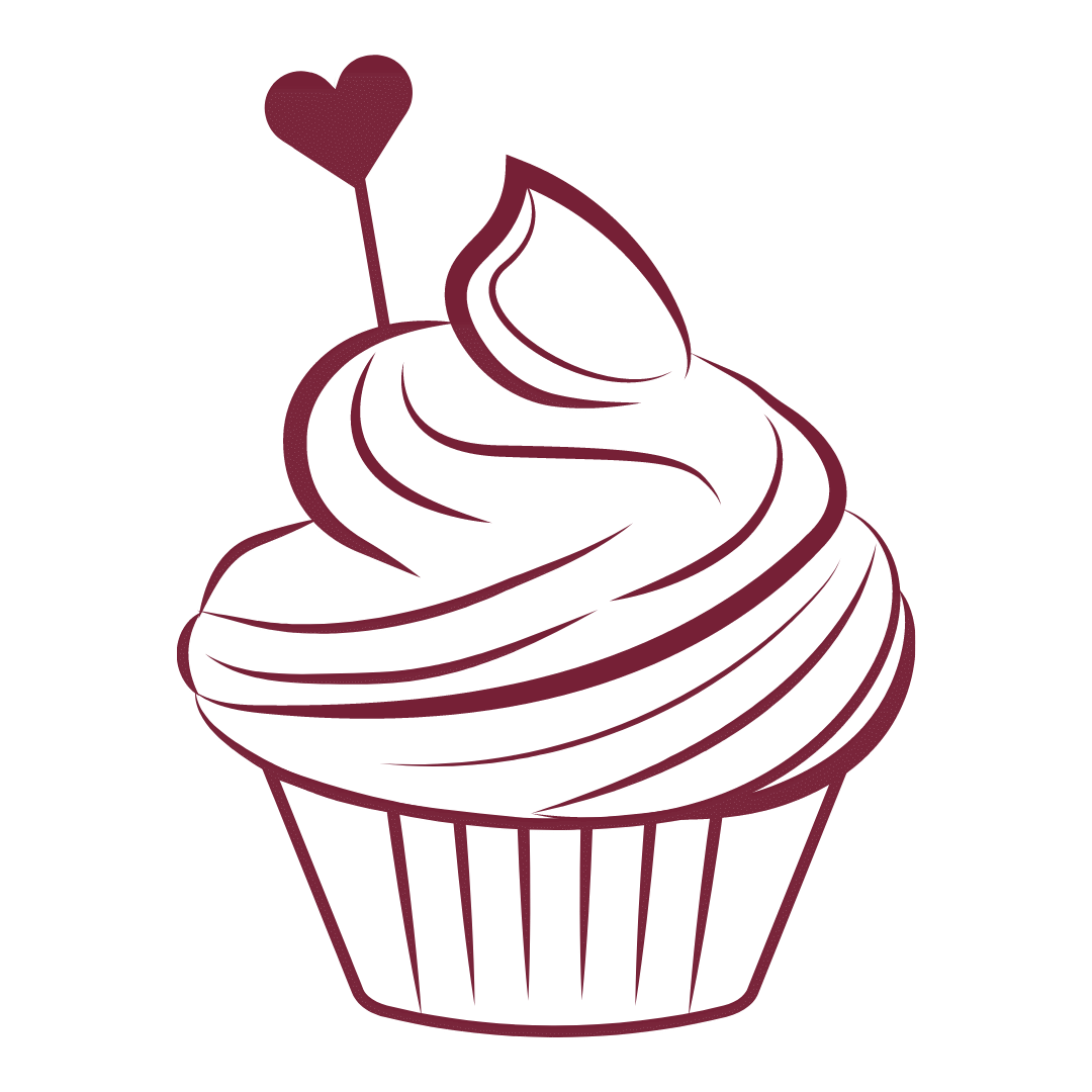 Zucker bei der Hashimoto Ernährung reduzieren: Grafk mit einem Muffin